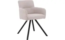Goossens eetkamerstoel jesse beige stof - 8234500-{merk}-proefmodel-proefmodel-01